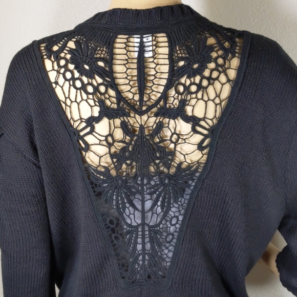 American Rag Cie Black Lace Open Cardigan Size  3X - Picture 3 of 8